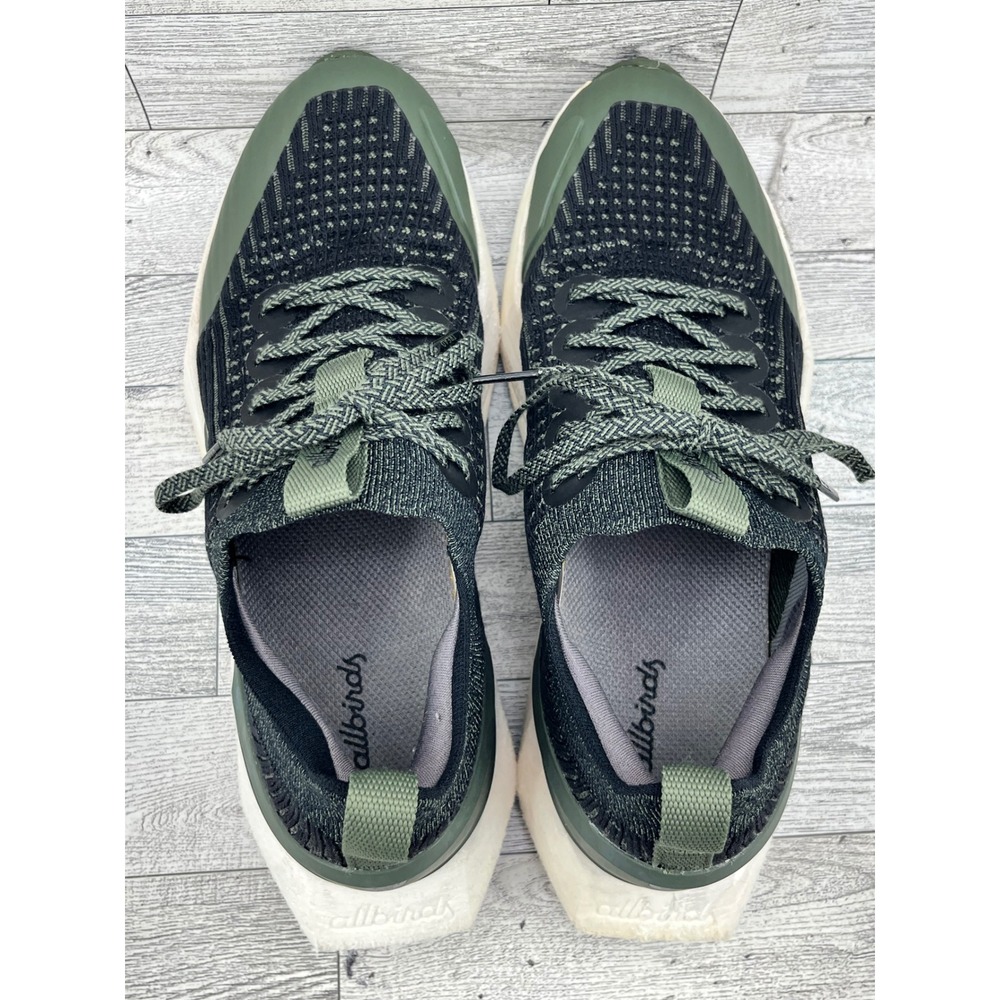 Allbirds Tree Flyer 2 Women Sz 8.5 Dark Green Black Running Shoes A10159W085 - Picture 9 of 10